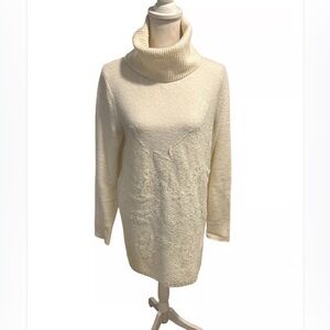 Michael Kors White Cowl Neck Sweater